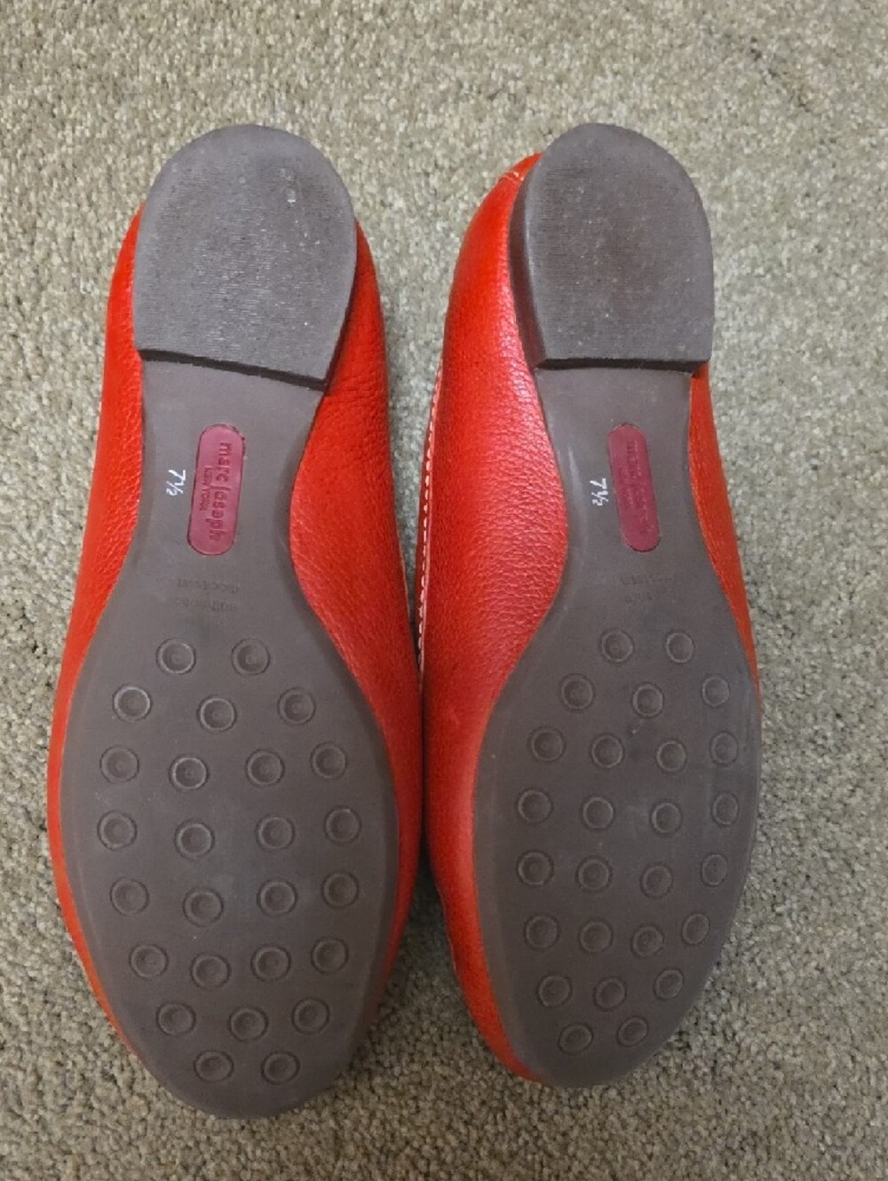 Marc Joseph Vibrant Orange-Red Leather Bit Loafers - Picture 2 of 7